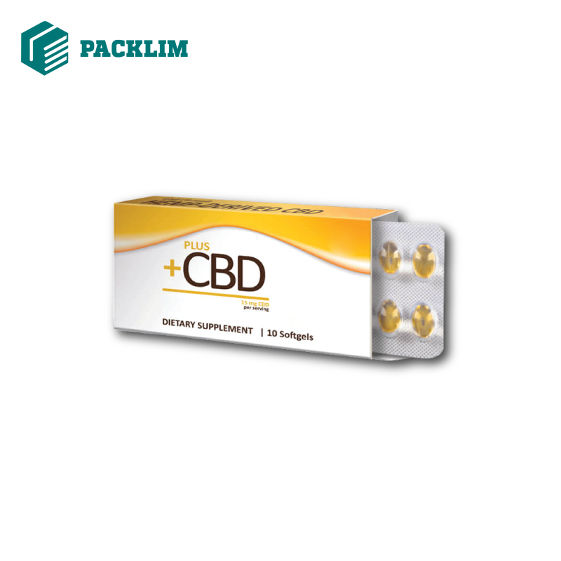 custom printed cbd pills box & packaging