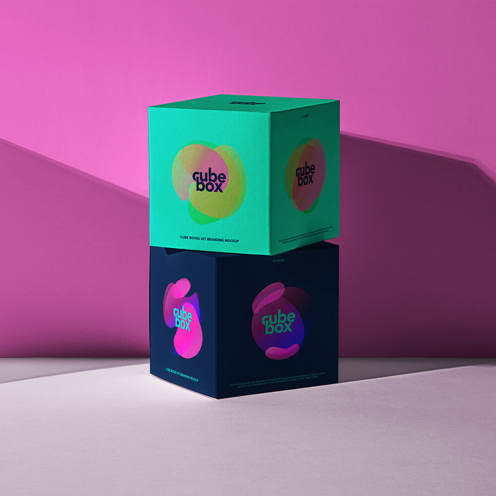 custom cube shaped boxes